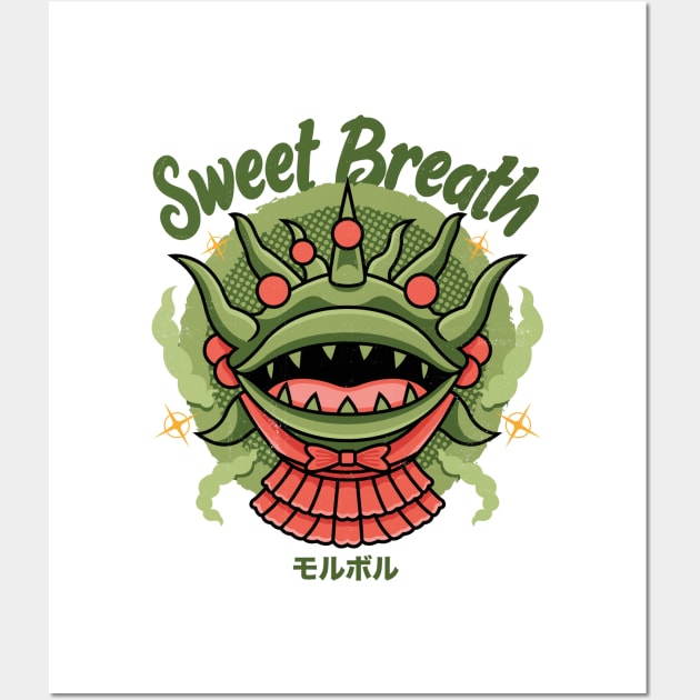Sweet Breath Monster Wall Art by logozaste